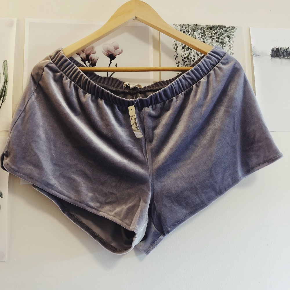 NWT Madewell Velvet Pajama Shorts